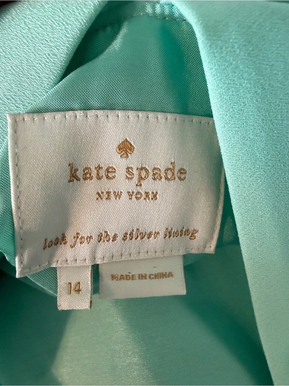 kate spade Mint Green Sleeveless Pleated Midi Dress with Bow Back